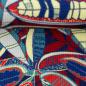 Preview: Viento by Bienvenido Colorido - Waffeljersey, Blätter in blaubunt